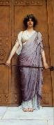 John William Godward At the Gate of the Temple oil painting artist